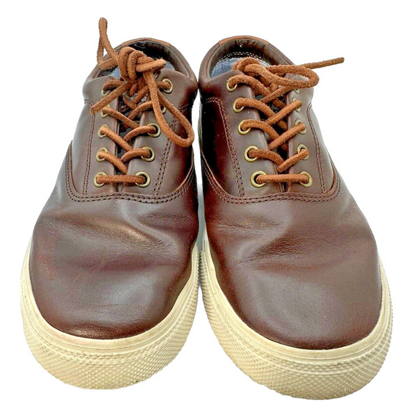 Sperry Other - Sperry Sneakers Men’s 7 Leather Brown Top-Sider Plushwave Oxford Casual Walking